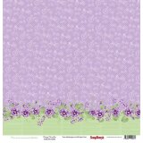 Scrapbooking Paper Pansy Paradise Veilchen