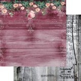 Scrapbooking Paper Pink Thoughts Holzoptik