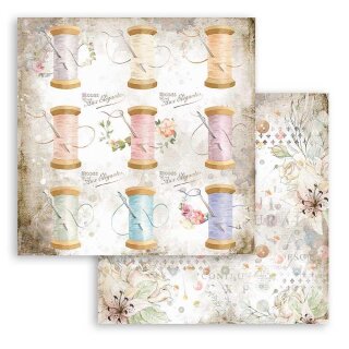 Scrapbooking Paper Garnspulen Handarbeit