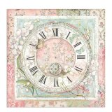 Scrapbooking Paper Clock & Cat Katze