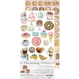 Junk Journal Set Süße Kuchen 12 Bogen