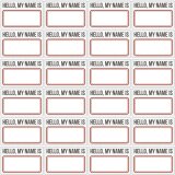 Scrapbooking Paper Namensschilder Liste