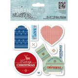 Stempelset Weihnachten Stricken 8 Stempel