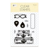 Stempelset Koffer Brille Tag 9 Stempel