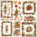 Scrapbooking Paper  Colors of Christmas Weihnachtsmotive