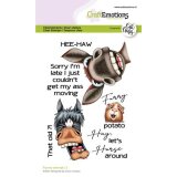 Stempelset Funny Animals Pferd und Esel 7 Stempel