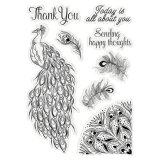 Motivstempel Set Pfauen Pretty Peacock 8 Stempel