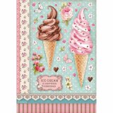 Decoupage-Reispapier Ice Cream