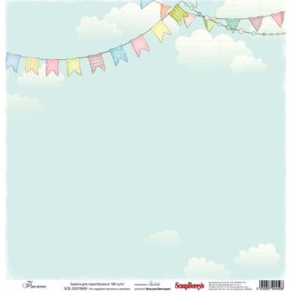 Scrapbooking Paper Flags Girlande